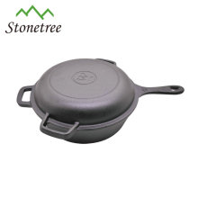 Two-side use fashionable wax coating frying pan